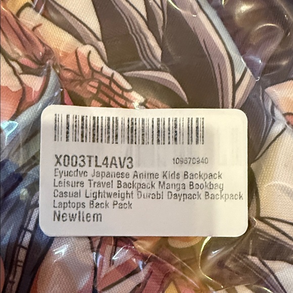 Anime Character and Dragon Graphic Backpack - Picture 6 of 6